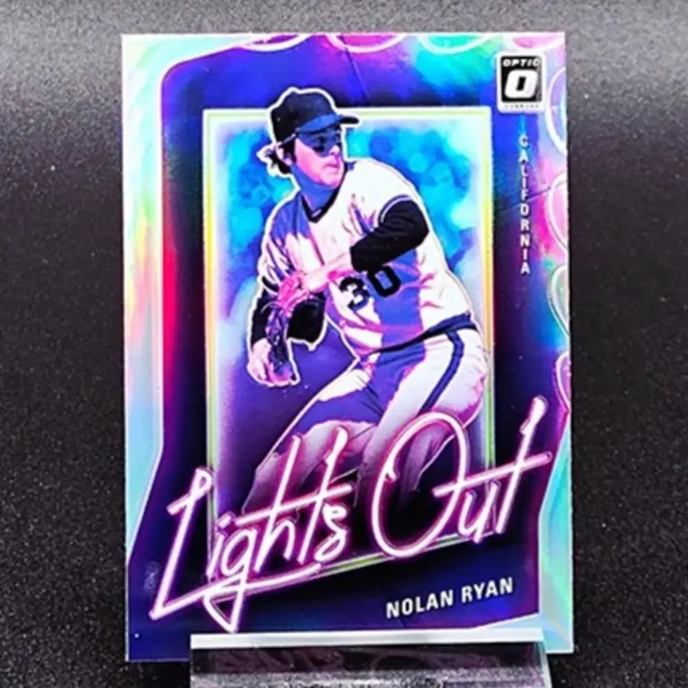Nolan Ryan Lights Out Prizm Red Pulsar 302/399 New York Mets Angels HOF